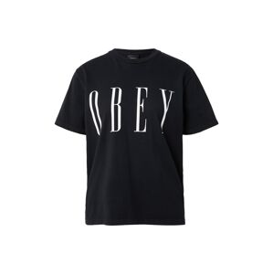 Obey Shirt  čierna / biela
