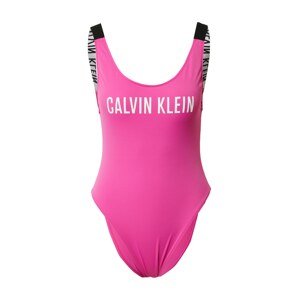 Calvin Klein Swimwear Jednodielne plavky  čierna / biela / fuksia