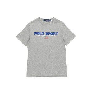 Polo Ralph Lauren T-Shirt  sivá melírovaná / kráľovská modrá / biela / červená