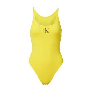 Calvin Klein Swimwear Jednodielne plavky  žltá / čierna