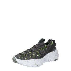 Nike Sportswear Nízke tenisky 'Space Hippie 04'  čierna melírovaná / sivá melírovaná / neónovo žltá
