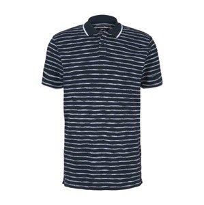 TOM TAILOR DENIM T-Shirt  námornícka modrá / biela