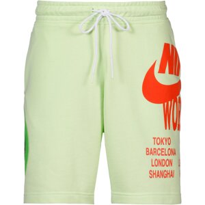 Nike Sportswear Nohavice  oranžová / zelená / čierna / pastelovo zelená