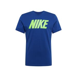 Nike Sportswear Tričko  kráľovská modrá / neónovo zelená