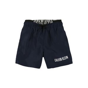 Calvin Klein Swimwear Plavecké šortky  námornícka modrá / biela