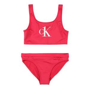 Calvin Klein Swimwear Bikiny  ružová / biela