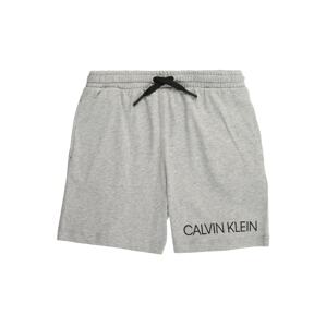 Calvin Klein Underwear Nohavice  sivá melírovaná / čierna