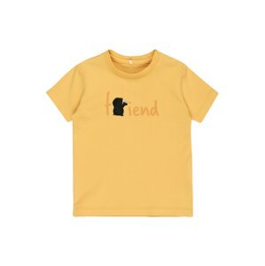 NAME IT Shirt 'Defam'  oranžová / svetlooranžová / čierna