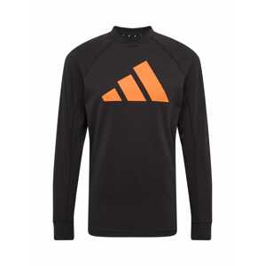 ADIDAS PERFORMANCE Funkčné tričko  čierna / oranžová