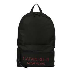 Calvin Klein Batoh 'CAMPUS'  čierna / červená