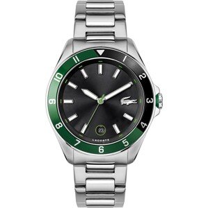 LACOSTE Analógové hodinky  strieborná / zelená