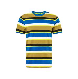UNITED COLORS OF BENETTON Shirt  modrá / citrónová / biela / žltá / čierna