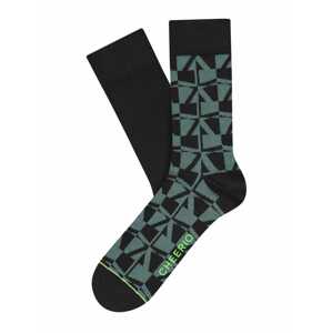 CHEERIO* Ponožky 'BLOCKS'N'BEAMS'  čierna / zelená
