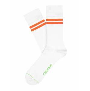 CHEERIO* Ponožky 'TENNIS TYPE'  oranžová / biela