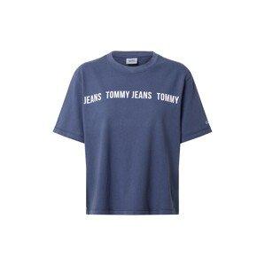 Tommy Jeans Tričko  modrosivá / biela