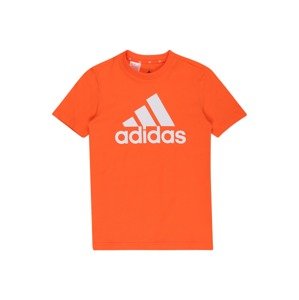 ADIDAS PERFORMANCE Tričko  oranžová / biela