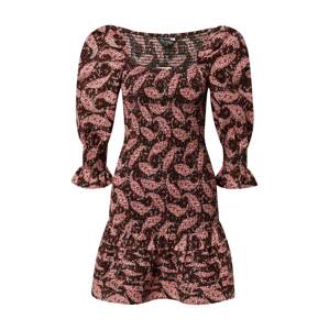Miss Selfridge Šaty  čierna / tmavočervená / koralová / pastelovo ružová