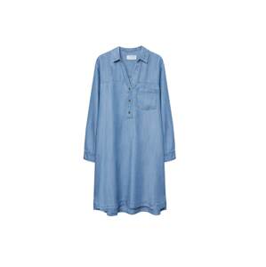 MANGO Košeľové šaty 'Fineta'  modrá denim