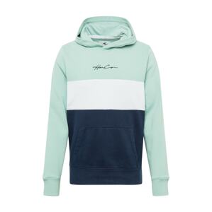 HOLLISTER Sweatshirt 'SB21'  zelená / biela / námornícka modrá
