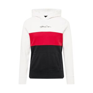HOLLISTER Sweatshirt  čierna / biela / červená