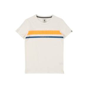 GARCIA T-Shirt  biela / oranžová / modrá