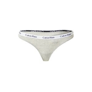 Calvin Klein Underwear Tangá  sivá melírovaná / biela / svetloružová
