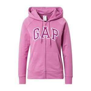 GAP Tepláková bunda  ružová / tmavoružová / biela