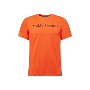 PEAK PERFORMANCE Funkčné tričko 'Alum Light'  oranžovo červená / čierna