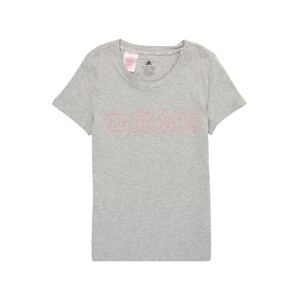 ADIDAS PERFORMANCE Tričko  sivá melírovaná / ružová