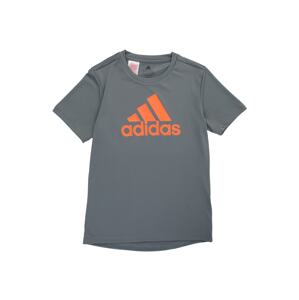 ADIDAS PERFORMANCE Funkčné tričko  sivá / oranžová
