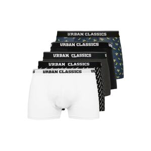 Urban Classics Boxerky  biela / čierna / sivá / tmavomodrá
