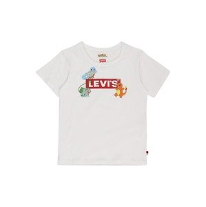 LEVI'S Tričko 'Pokemon'  biela / červená / zmiešané farby