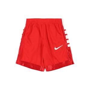 Nike Sportswear Nohavice 'ELITE'  červená / biela