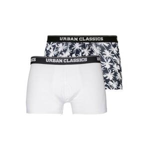 Urban Classics Boxerky  biela / čierna