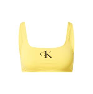 Calvin Klein Swimwear Bikinový top  žltá / čierna