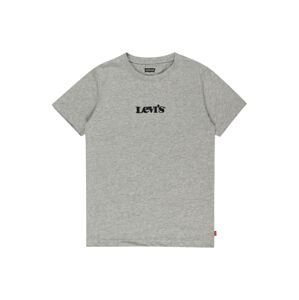 LEVI'S Tričko  sivá melírovaná / čierna
