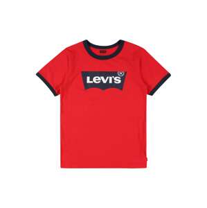 LEVI'S Tričko  červená / tmavomodrá / biela