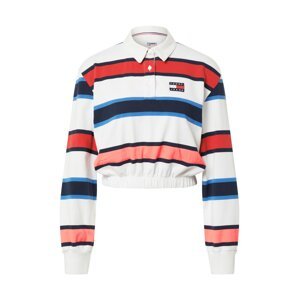 Tommy Jeans Tričko 'Rugby'  biela / zmiešané farby