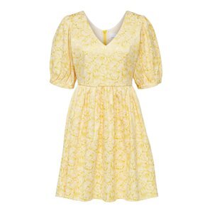 SELECTED FEMME Kokteilové šaty 'Joyce'  zlatá žltá / biela