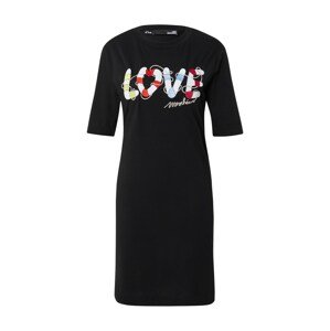 Love Moschino Šaty  čierna / biela / zmiešané farby