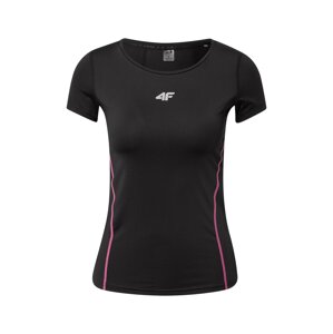 4F Funkčné tričko  čierna / ružová / strieborná