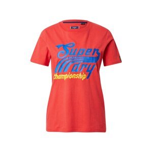 Superdry T-Shirt 'Cali'  grenadínová / kráľovská modrá / žltá