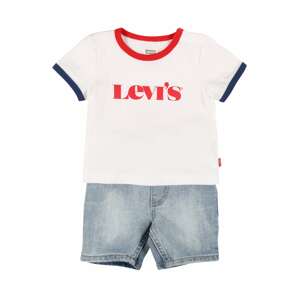 LEVI'S T-Shirt und Jeans Set  tmavomodrá / melónová / modrá denim / biela