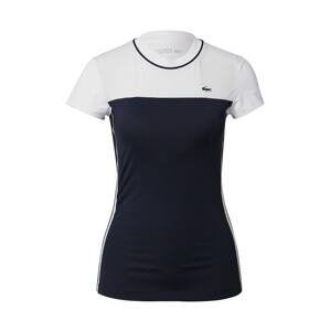 Lacoste Sport Funkčné tričko  biela / tmavomodrá