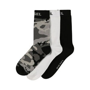 DIESEL Ponožky  čierna / biela / sivá