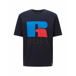BOSS Casual Tričko 'Russell Athletic'  tmavomodrá / modrá / červená / čierna