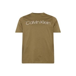 Calvin Klein Big & Tall Tričko  biela / olivová