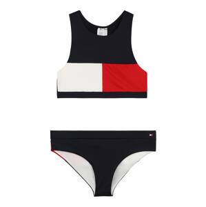 TOMMY HILFIGER Bikini  tmavomodrá / biela / červená