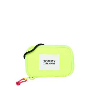 Tommy Jeans Taška cez rameno  neónovo žltá / biela melírovaná / čierna