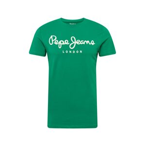 Pepe Jeans Tričko  zelená / biela